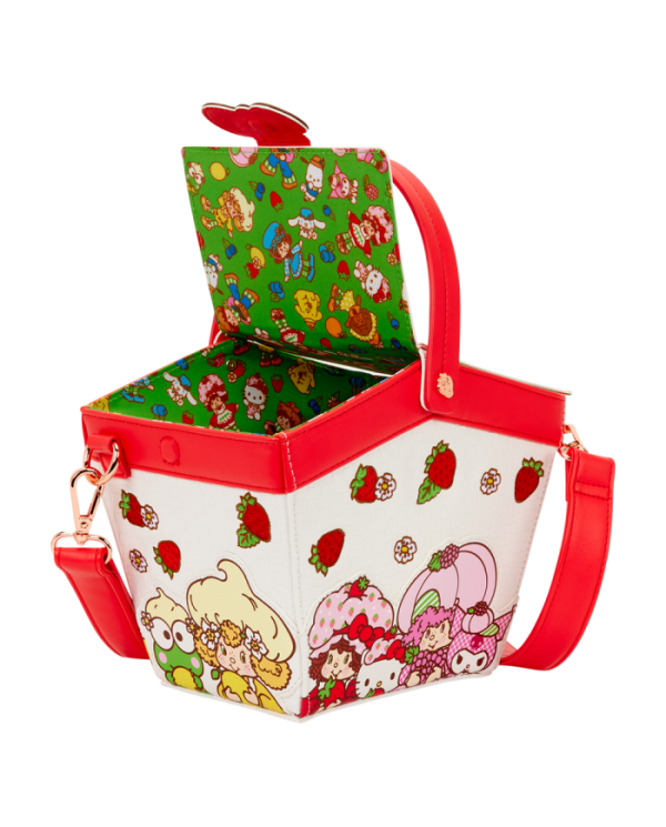 Sac à bandoulière Loungefly - Sanrio Hello Kitty & Friends x Strawberry Shortcake Scented Figural Basket