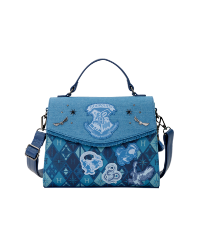 Sac à bandoulière Loungefly - Harry Potter Hogwarts Denim