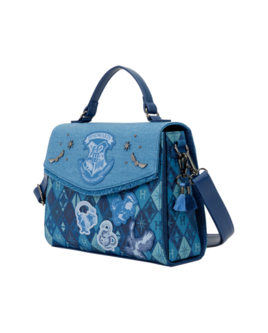 Sac à bandoulière Loungefly - Harry Potter Hogwarts Denim