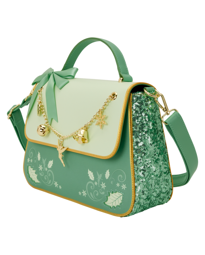 Sac à bandoulière Loungefly - Peter Pan Tinker Bell Holiday Sequin