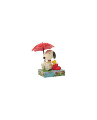 Peanuts by Jim Shore - Figurine Snoopy et Woodstock Parapluie