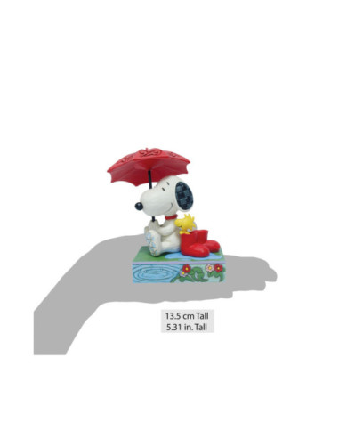 Peanuts by Jim Shore - Figurine Snoopy et Woodstock Parapluie