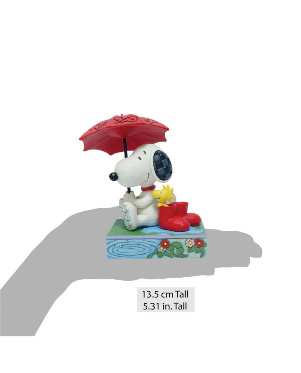 Peanuts by Jim Shore - Figurine Snoopy et Woodstock Parapluie
