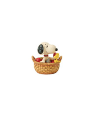 Peanuts by Jim Shore - Figurine Snoopy et Woodstock Panier Fraises
