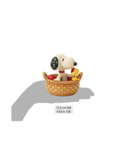Peanuts by Jim Shore - Figurine Snoopy et Woodstock Panier Fraises
