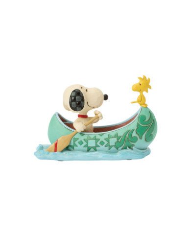 Peanuts by Jim Shore - Figurine Snoopy et Woodstock Barque