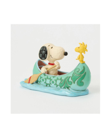 Peanuts by Jim Shore - Figurine Snoopy et Woodstock Barque