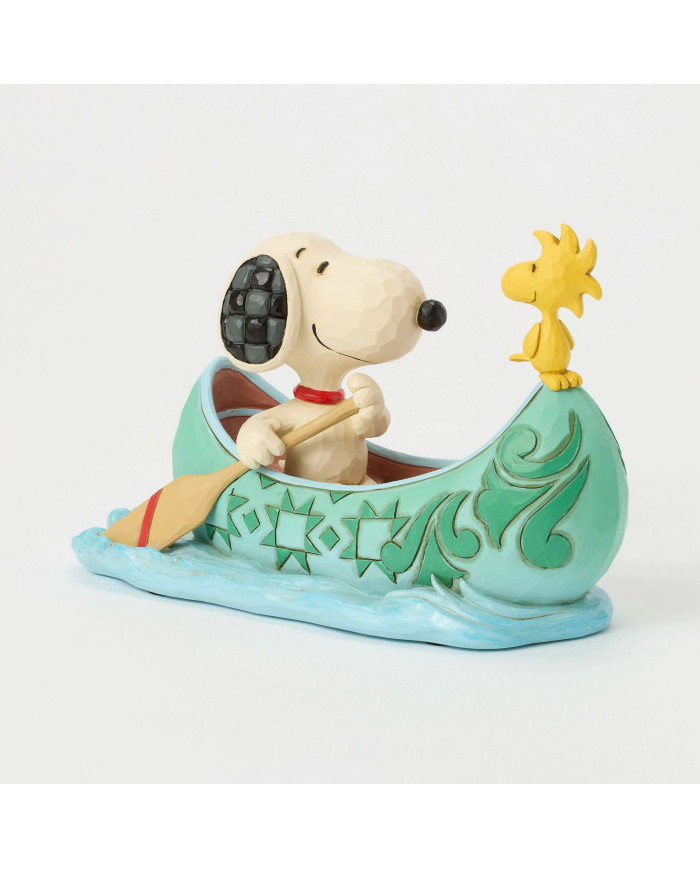 Peanuts by Jim Shore - Figurine Snoopy et Woodstock Barque