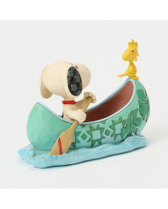 Peanuts by Jim Shore - Figurine Snoopy et Woodstock Barque