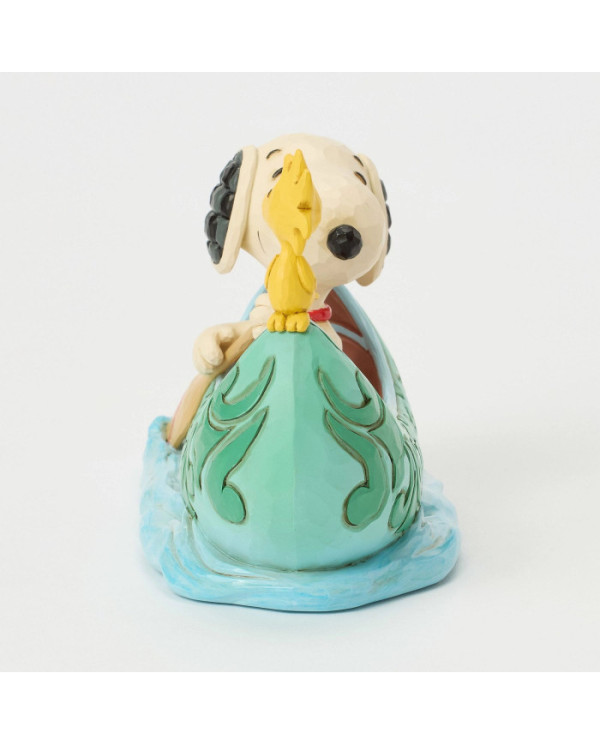 Peanuts by Jim Shore - Figurine Snoopy et Woodstock Barque