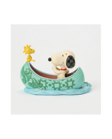 Peanuts by Jim Shore - Figurine Snoopy et Woodstock Barque