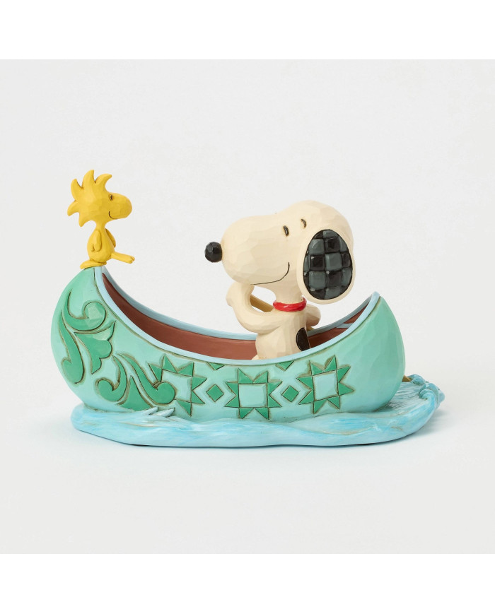 Peanuts by Jim Shore - Figurine Snoopy et Woodstock Barque