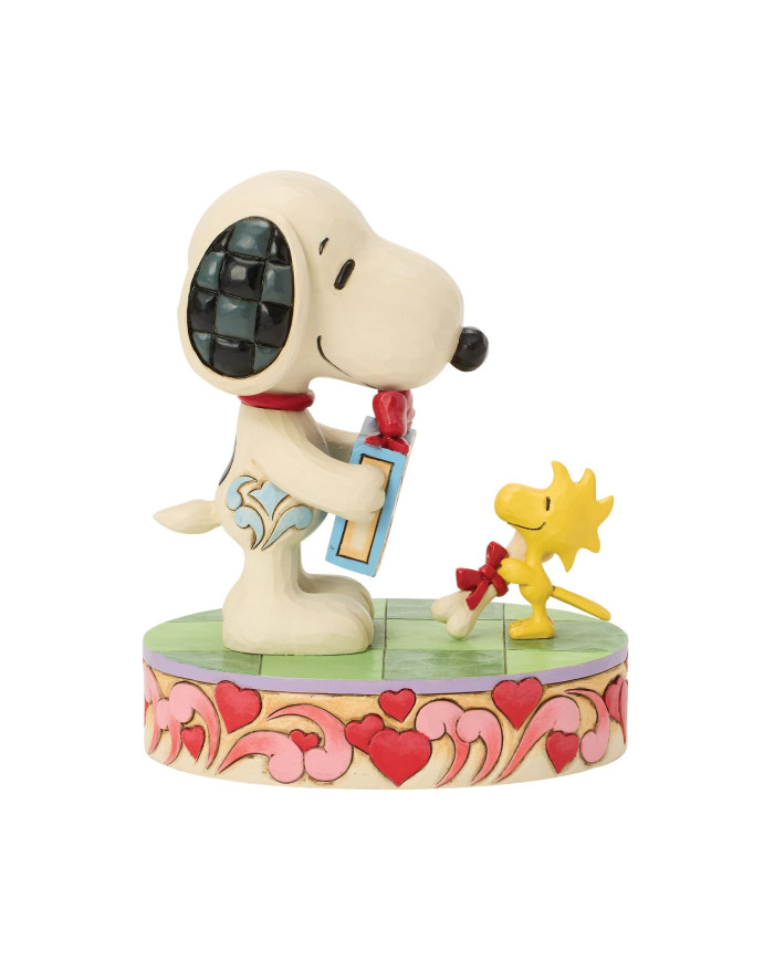 Peanuts by Jim Shore - Figurine Snoopy et Woodstock Cadeaux St Valentin