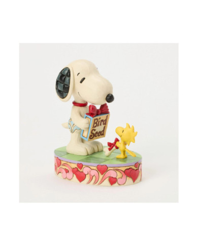 Peanuts by Jim Shore - Figurine Snoopy et Woodstock Cadeaux St Valentin