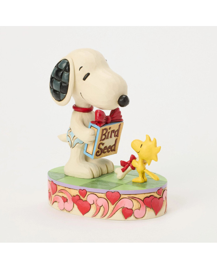 Peanuts by Jim Shore - Figurine Snoopy et Woodstock Cadeaux St Valentin