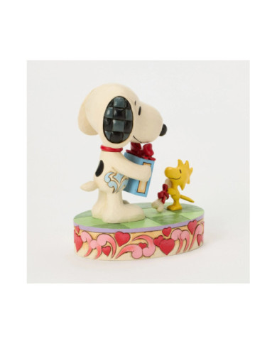 Peanuts by Jim Shore - Figurine Snoopy et Woodstock Cadeaux St Valentin