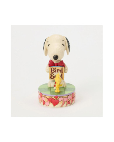 Peanuts by Jim Shore - Figurine Snoopy et Woodstock Cadeaux St Valentin