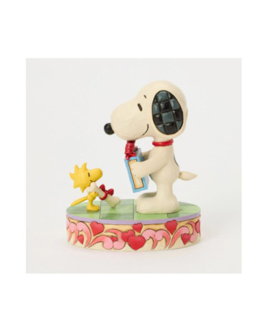 Peanuts by Jim Shore - Figurine Snoopy et Woodstock Cadeaux St Valentin