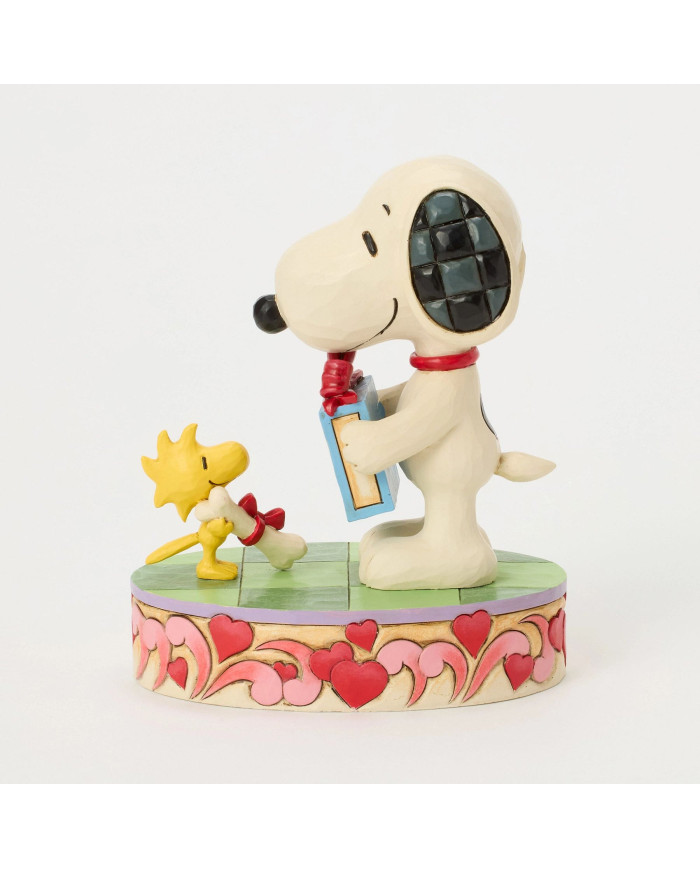 Peanuts by Jim Shore - Figurine Snoopy et Woodstock Cadeaux St Valentin
