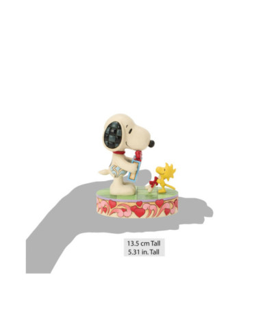 Peanuts by Jim Shore - Figurine Snoopy et Woodstock Cadeaux St Valentin