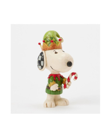 Peanuts by Jim Shore - Mini Figurine Snoopy Elf de Noël