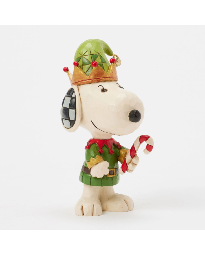 Peanuts by Jim Shore - Mini Figurine Snoopy Elf de Noël