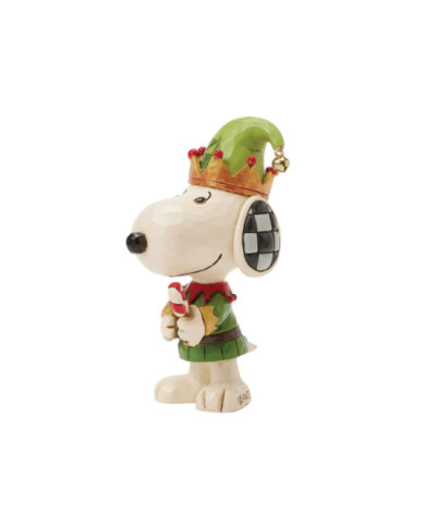 Peanuts by Jim Shore - Mini Figurine Snoopy Elf de Noël