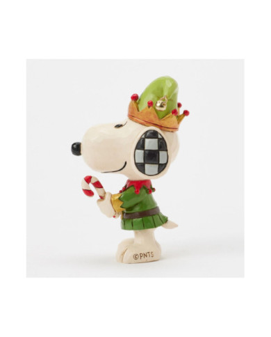 Peanuts by Jim Shore - Mini Figurine Snoopy Elf de Noël