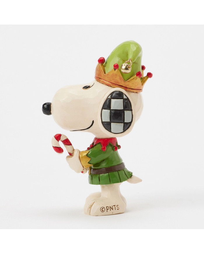 Peanuts by Jim Shore - Mini Figurine Snoopy Elf de Noël