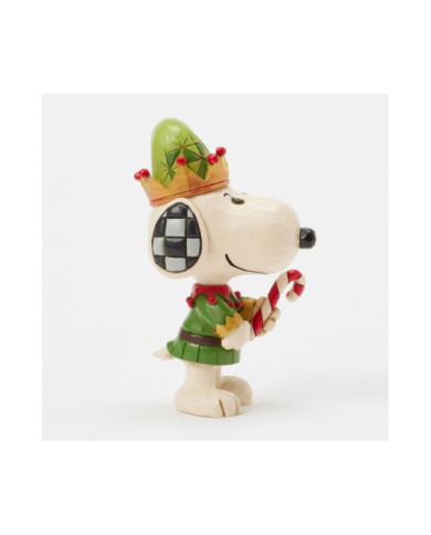Peanuts by Jim Shore - Mini Figurine Snoopy Elf de Noël