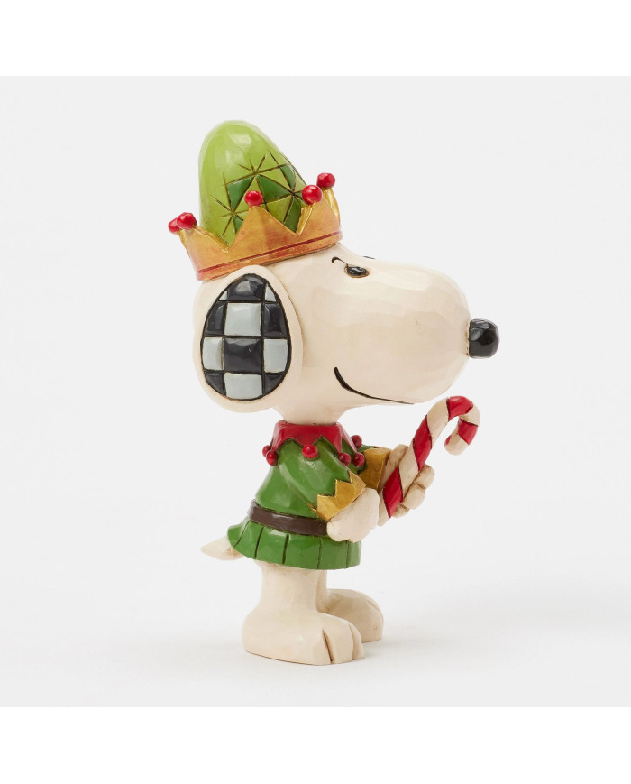 Peanuts by Jim Shore - Mini Figurine Snoopy Elf de Noël