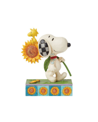 Peanuts by Jim Shore - Figurine Snoopy et Woodstock Tournesol