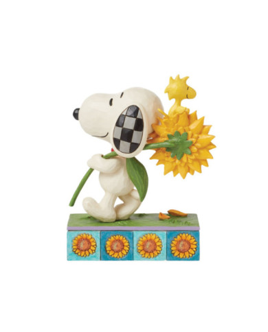 Peanuts by Jim Shore - Figurine Snoopy et Woodstock Tournesol