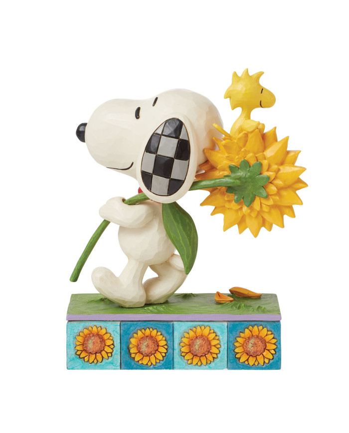 Peanuts by Jim Shore - Figurine Snoopy et Woodstock Tournesol