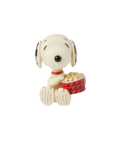 Peanuts by Jim Shore - Mini Figurine Snoopy avec du Popcorn