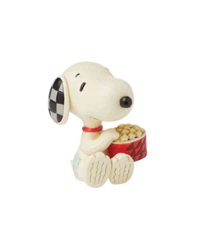 Peanuts by Jim Shore - Mini Figurine Snoopy avec du Popcorn