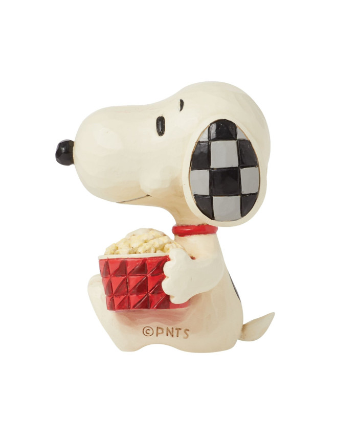 Peanuts by Jim Shore - Mini Figurine Snoopy avec du Popcorn