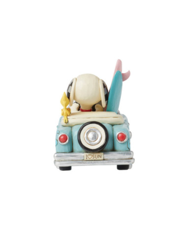 Peanuts by Jim Shore - Figurine Snoopy et Woodstock Voiture Vacances
