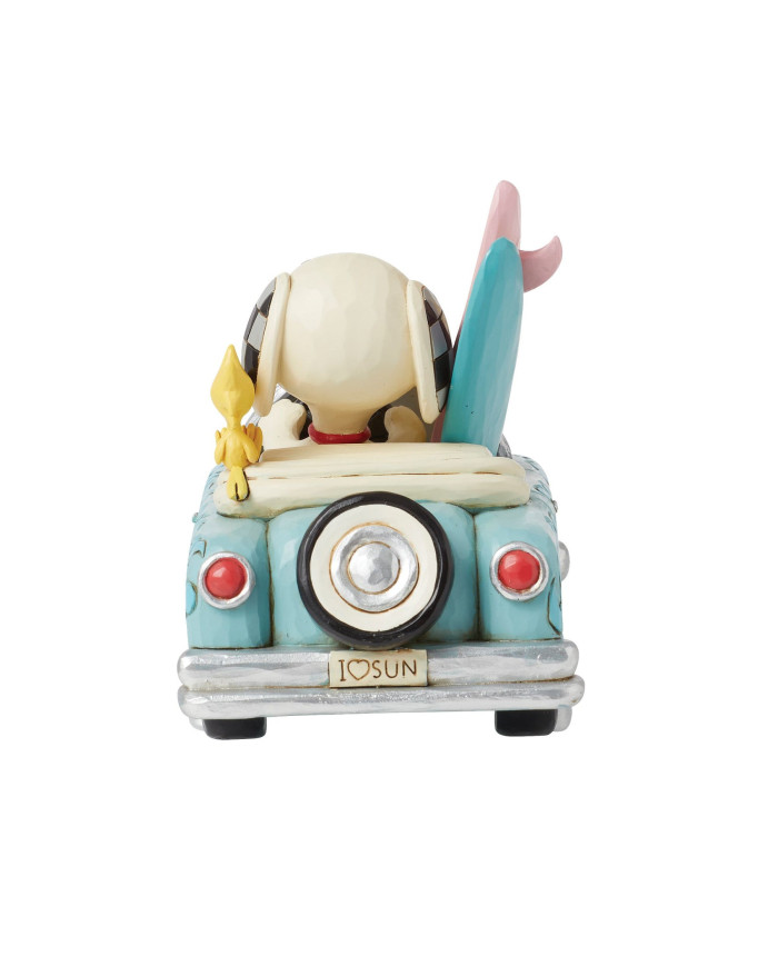 Peanuts by Jim Shore - Figurine Snoopy et Woodstock Voiture Vacances