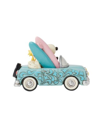 Peanuts by Jim Shore - Figurine Snoopy et Woodstock Voiture Vacances