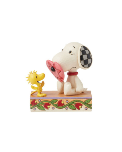 Peanuts by Jim Shore - Figurine Snoopy et Woodstock Cur
