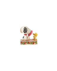 Peanuts by Jim Shore - Figurine Snoopy et Woodstock Cur