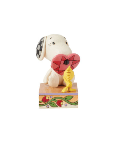Peanuts by Jim Shore - Figurine Snoopy et Woodstock Cur