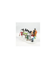 Disney Village - Figurine Mickey et ses 3 Bonhommes de Neige