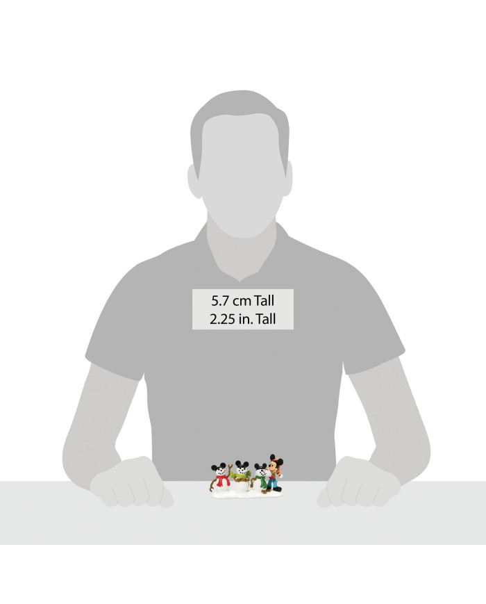 Disney Village - Figurine Mickey et ses 3 Bonhommes de Neige