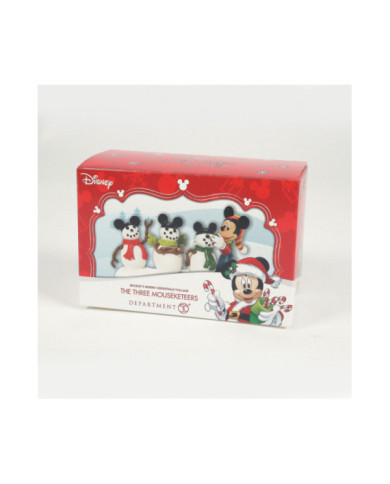 Disney Village - Figurine Mickey et ses 3 Bonhommes de Neige