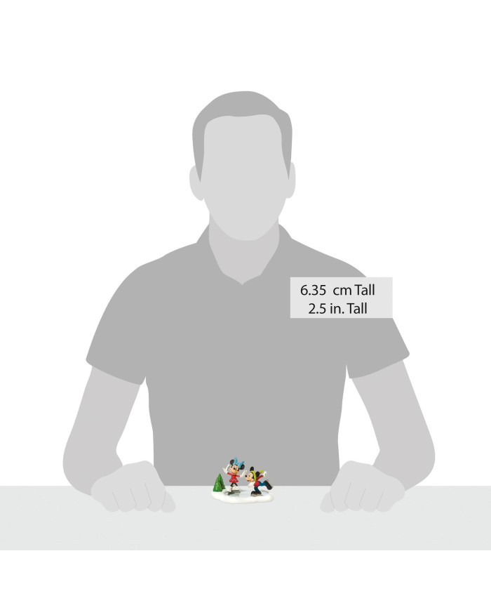 Disney Village - Figurine Mickey et Minnie Patin à Glace