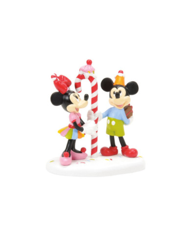 Disney Village - Figurine Mickey et Minnie Confiserie