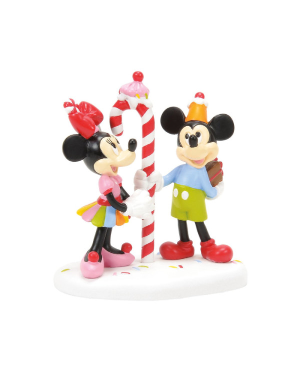 Disney Village - Figurine Mickey et Minnie Confiserie