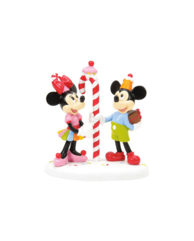 Disney Village - Figurine Mickey et Minnie Confiserie